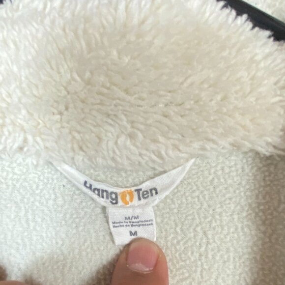 Hang Ten Sherpa Collar Fleece lined Jacket Button Front,Womens size M - Picture 6 of 11